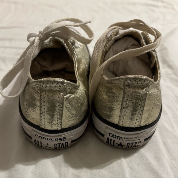 Converse Gold and White Sneakers - Picture 6 of 11